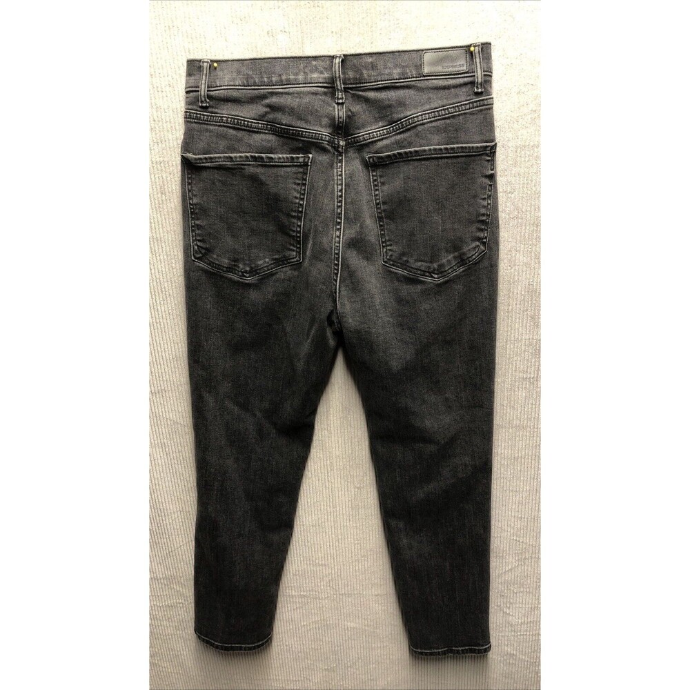Express Women’s Jeans 10R Slim Ankle Super High Rise Black Gray Wash - Picture 12 of 14